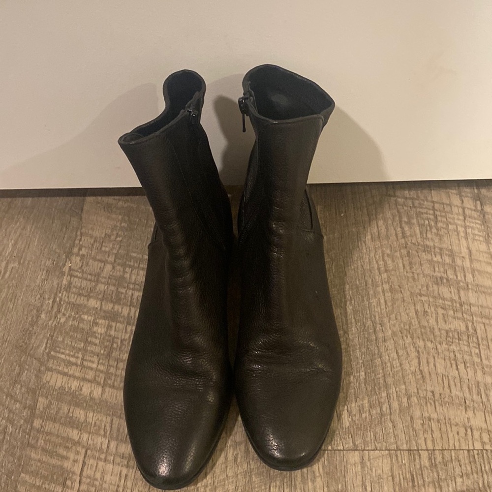 Homers Artisan black leather sz 7 boots